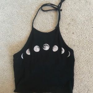 Pacsun Moon Crop top